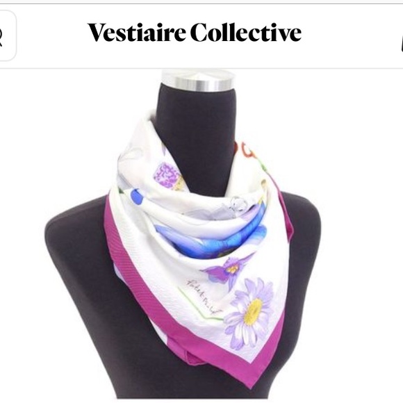 RARE PATEK PHILIPPE silk square Italian made scarf - Picture 3 of 11